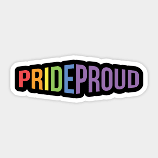 Pride proud Sticker